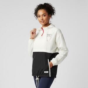 BODY CODE Streetgear VINTAGE Est.1989 White Blue 1/4 Zip MADE IN USA Windbreaker